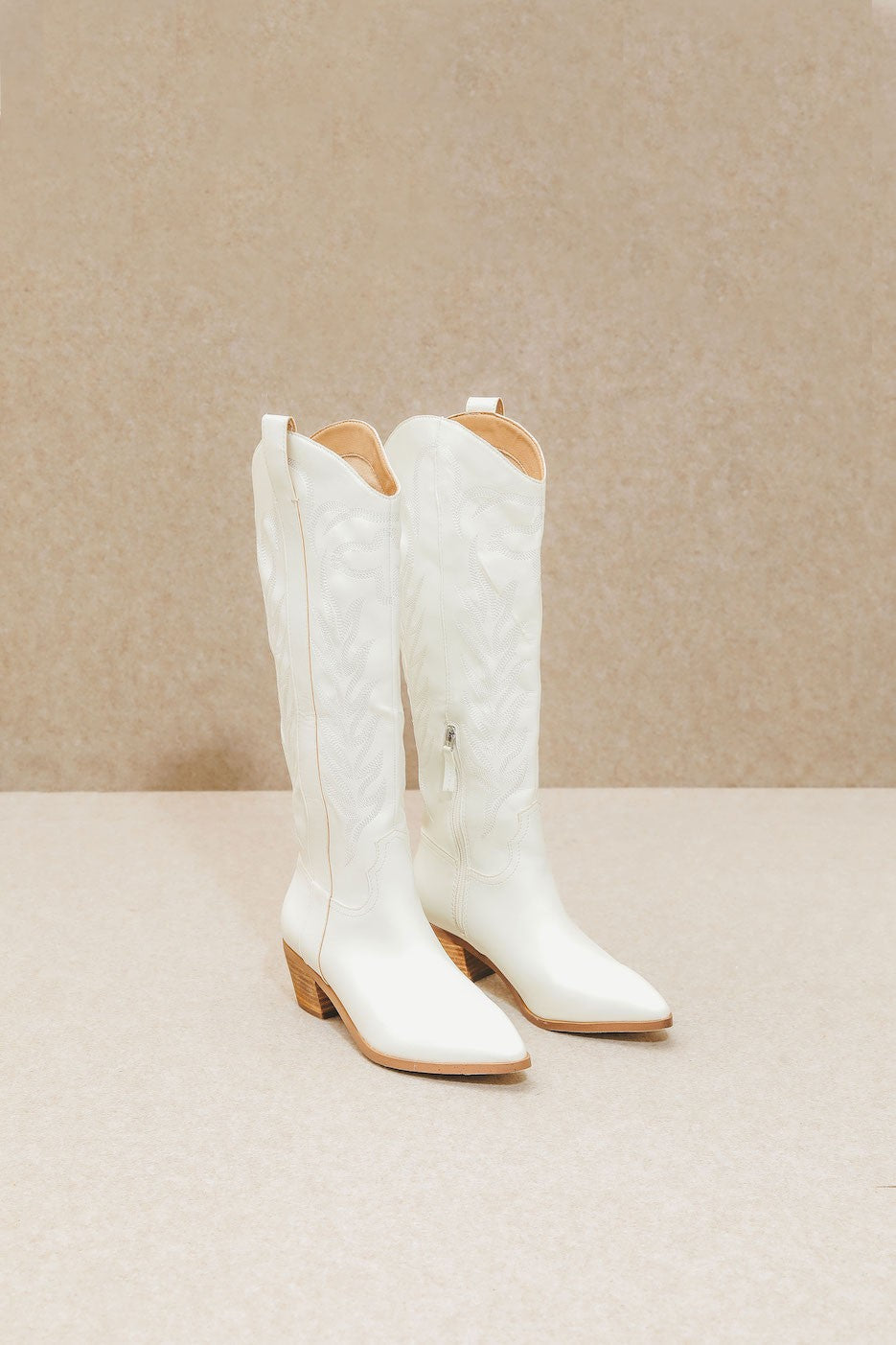 Rylee Western Boots- White