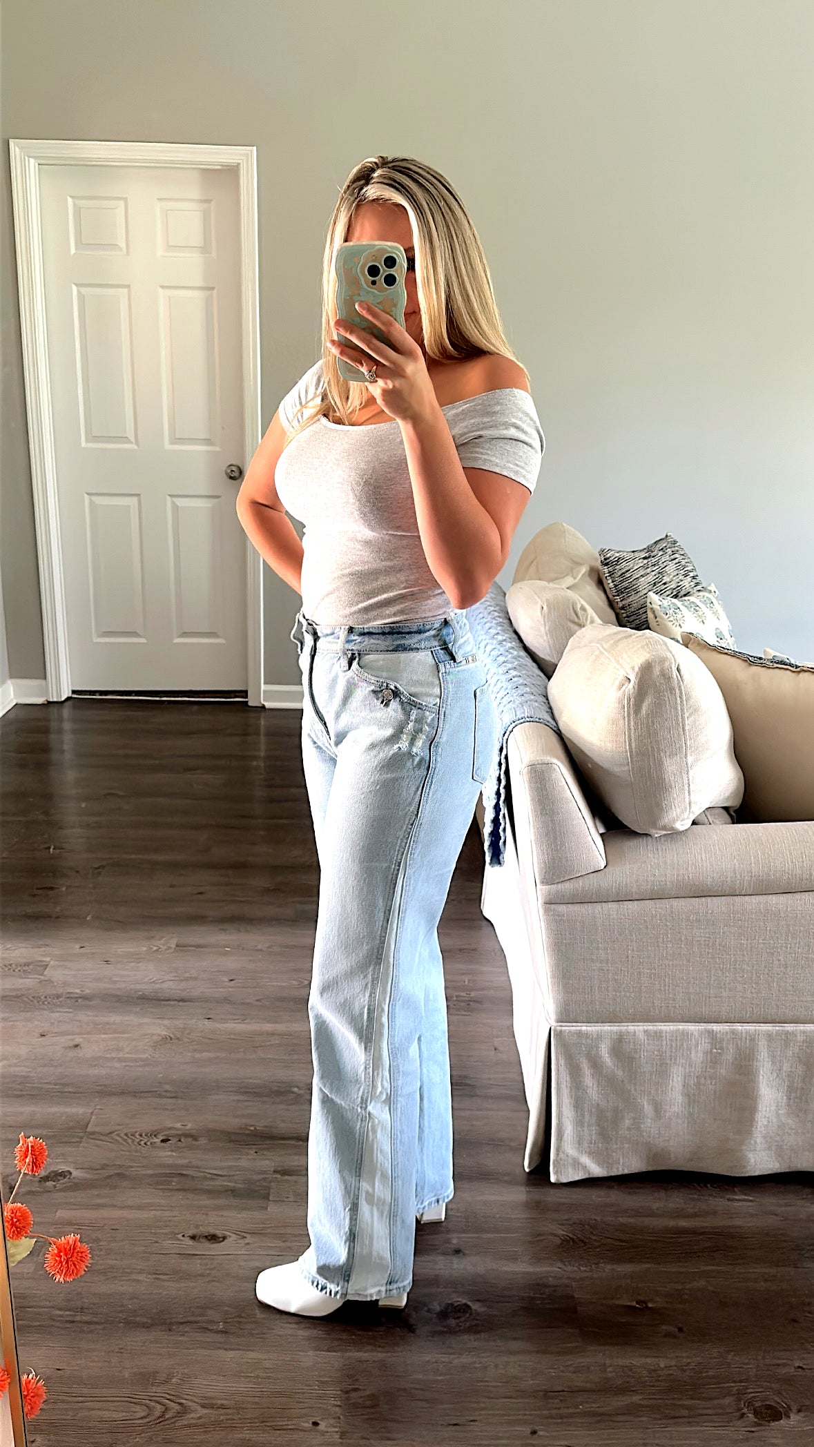 Kan Can Contrast Jeans