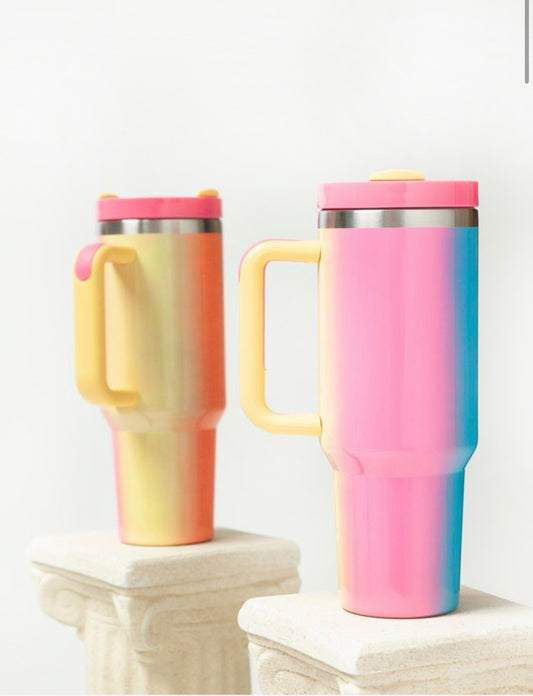 40 oz. Stainless Steel Tumbler - Rainbow