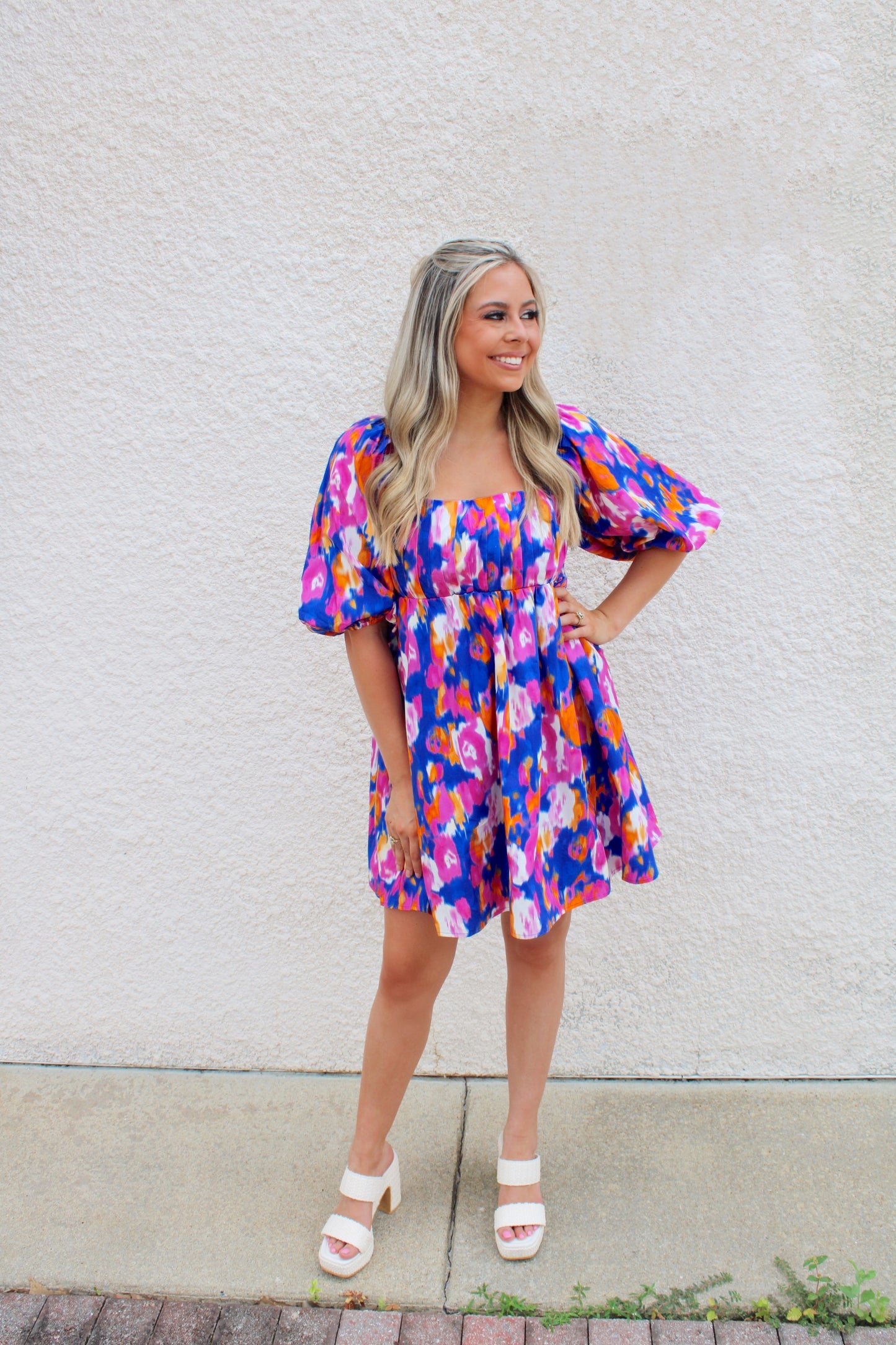 Carli Puff Sleeve Dress