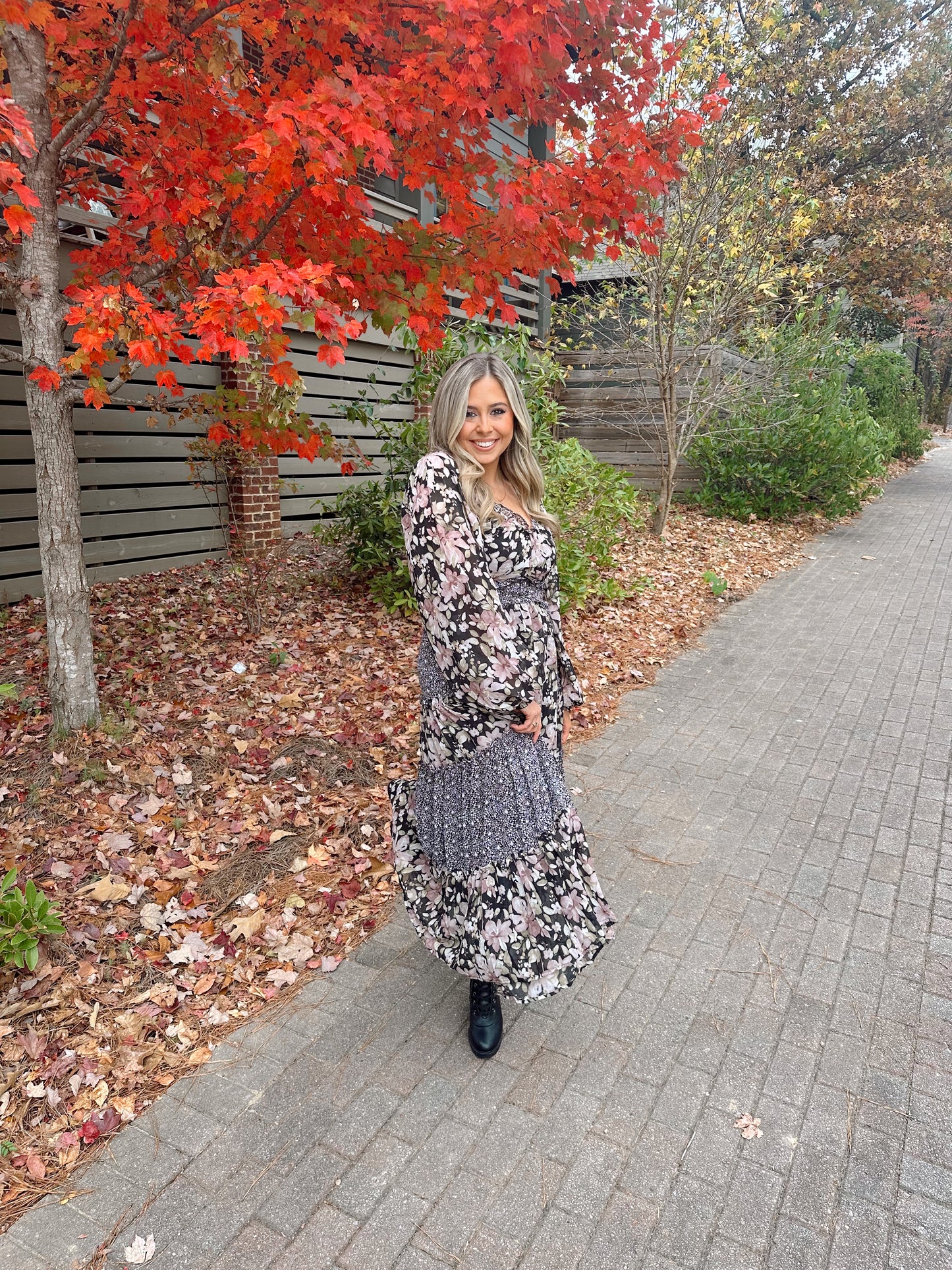 Patchwork Midi Dress