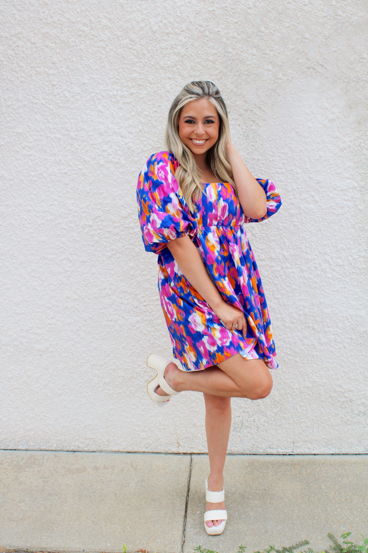 Carli Puff Sleeve Dress