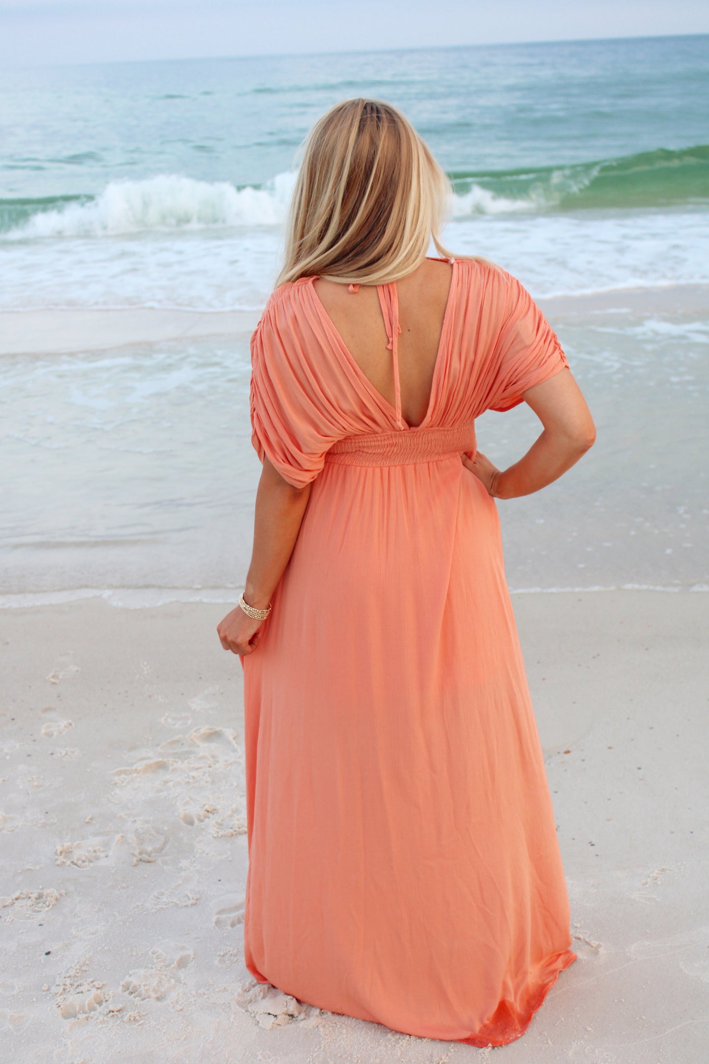 Maxi Sundress- Peach