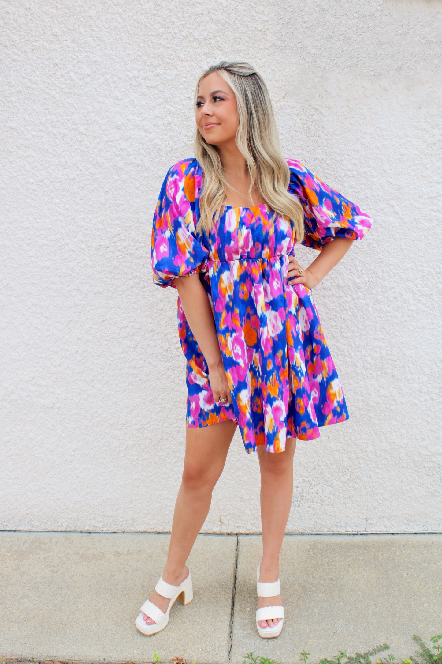 Carli Puff Sleeve Dress