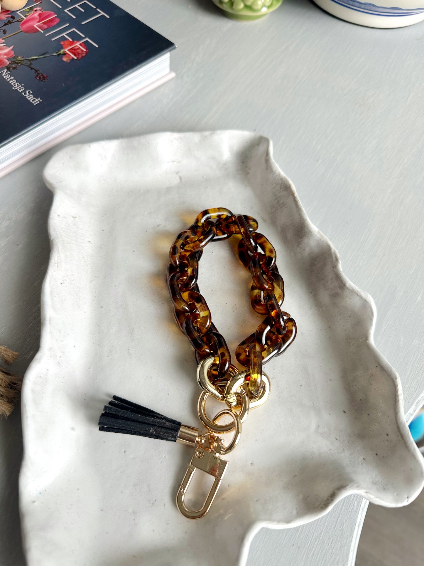 Tortoise Shell Key Ring