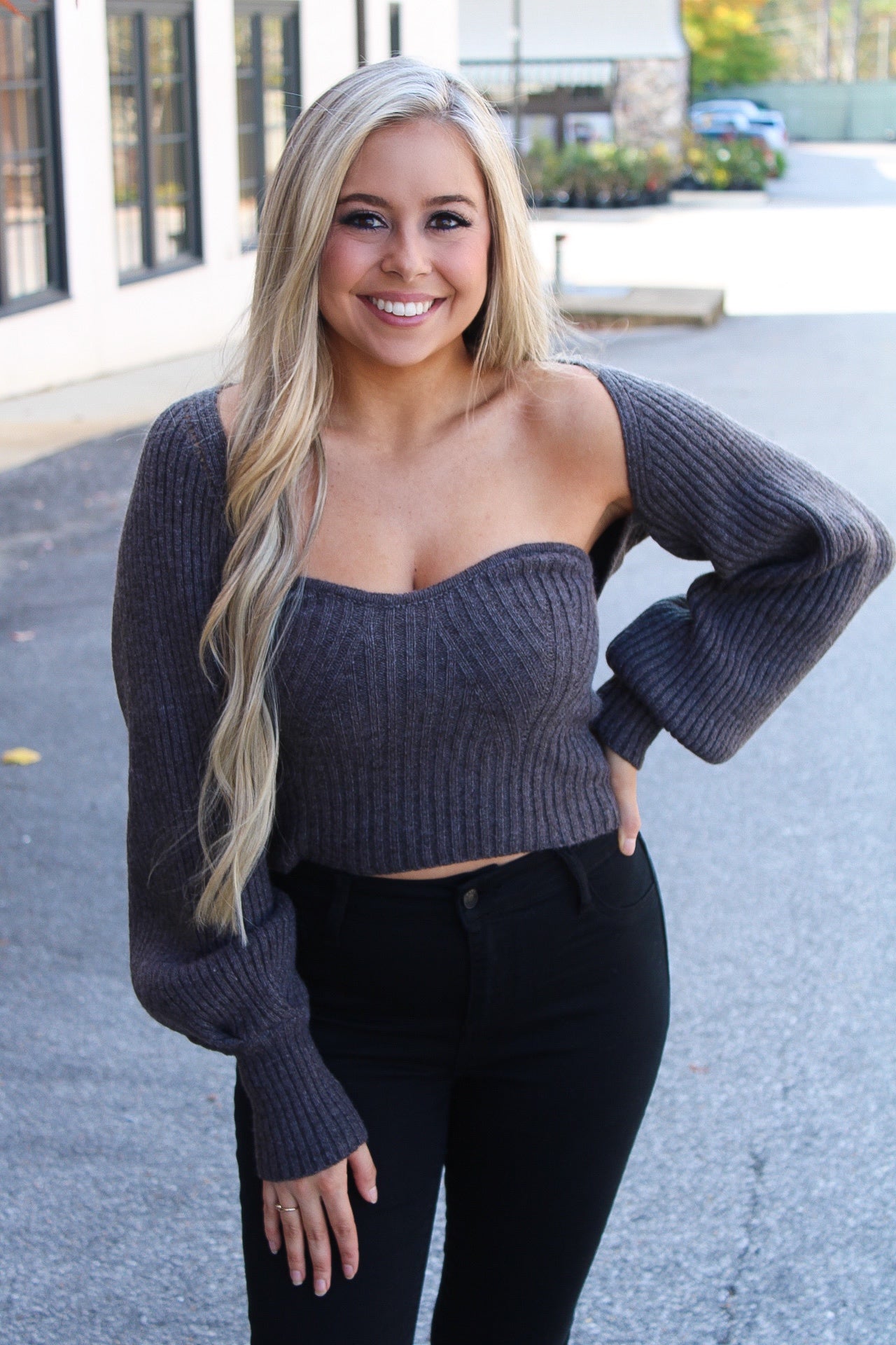 Charcoal Sweater Set