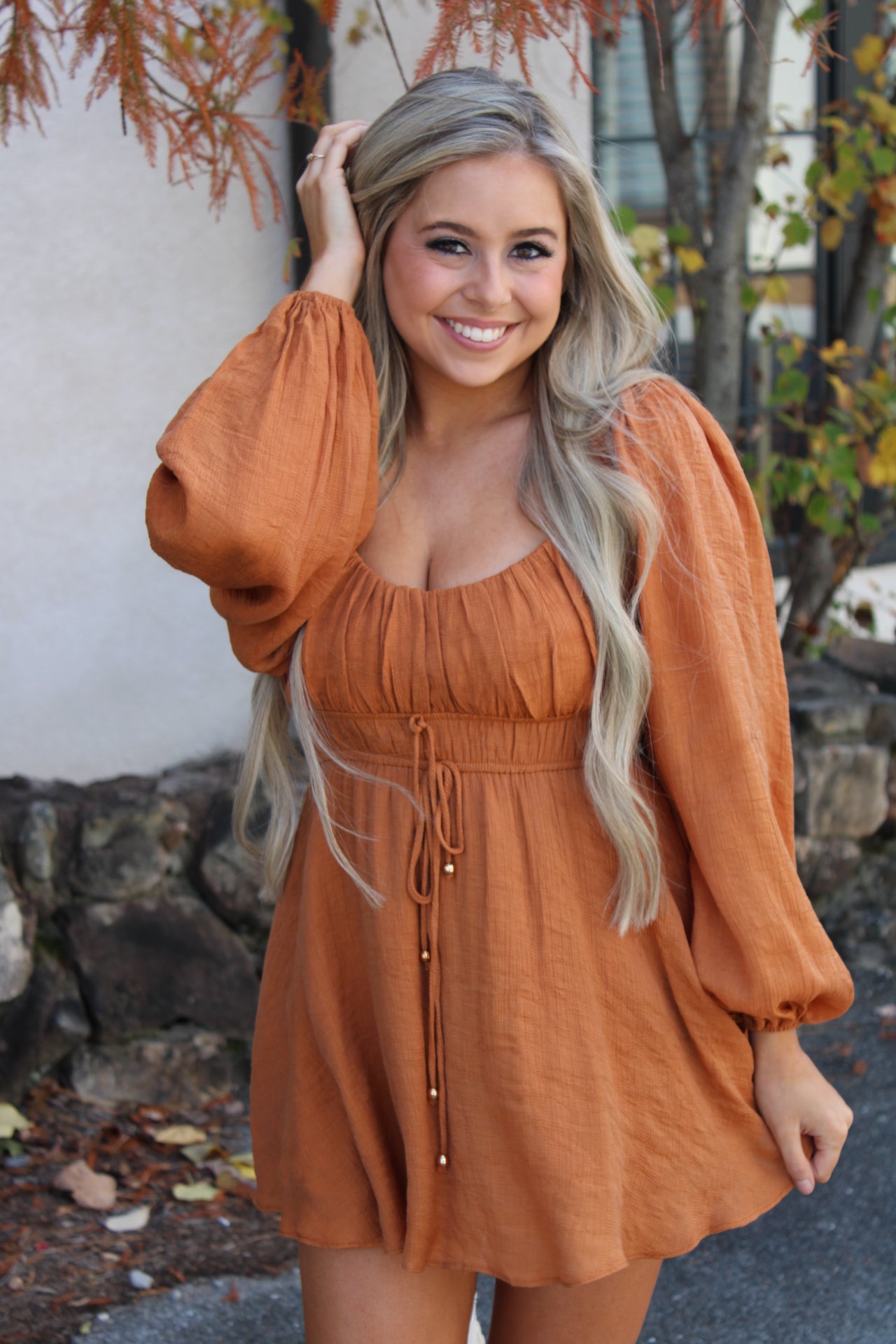 Fall For Me Rust Romper