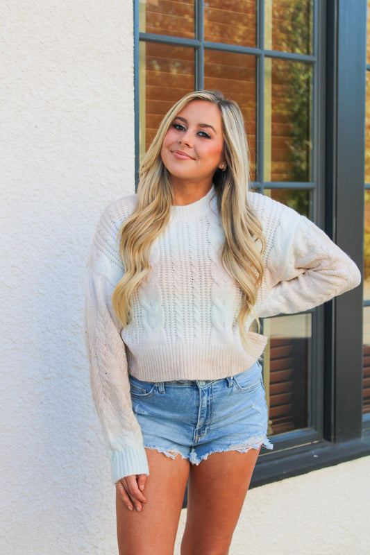 Gradient Sweater Top